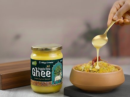 Premium ghee jar beside Amazon ranking data