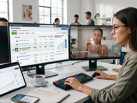 Paid social campaign performance dashboard